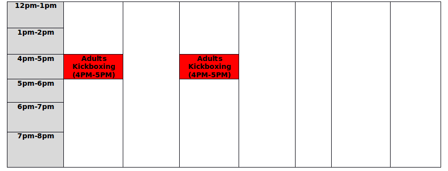 Darkside Jiu Jitsu Schedule
